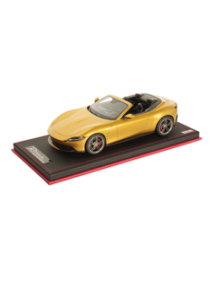 Modellino auto in scala 1:18 FERRARI ROMA SPIDER GIALLO MONTECARLO-1