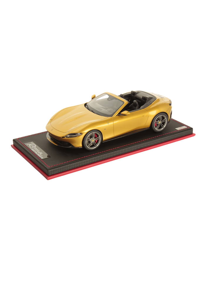 Modellino auto in scala 1:18 FERRARI ROMA SPIDER GIALLO MONTECARLO-1
