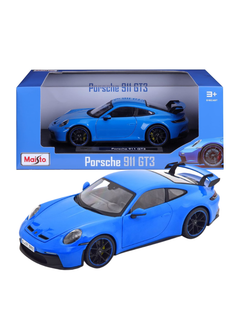 Modellino auto in scala 1:18 PORSCHE 911 GTR BLUE-1