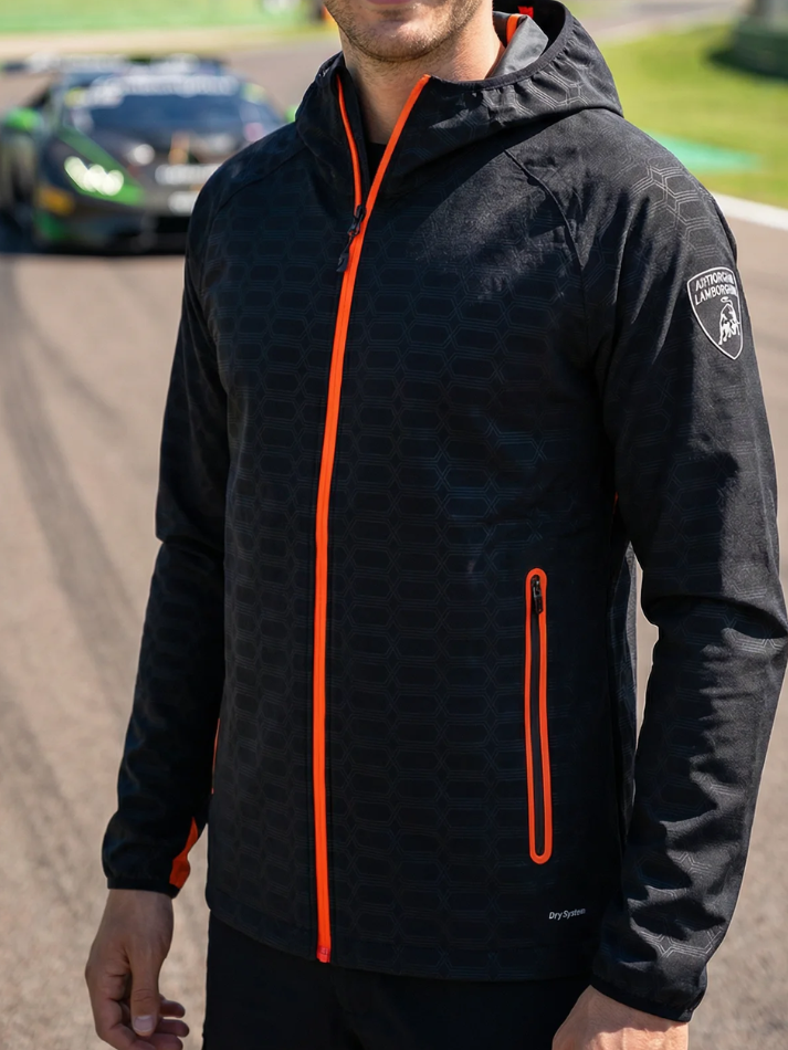 Automobili Lamborghini Christian Giacca Da Pioggia ACTIVEWEAR 2024/25 Nero/Arancio-1