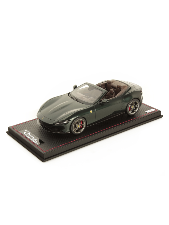 Modellino auto in scala 1:18 FERRARI ROMA SPIDER VERDE ZELTWEG  LIMITED EDITION-2