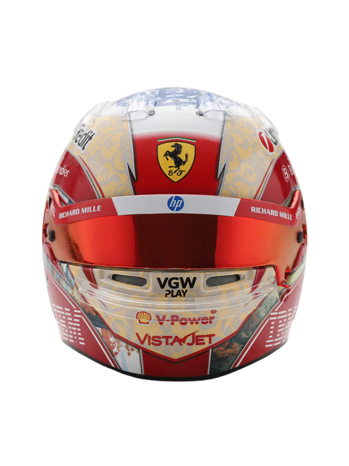 Casco Formula 1 in scala 1:5  Zhou Guanyu – Scuderia Ferrari HP 2025 LOOKSMART-1