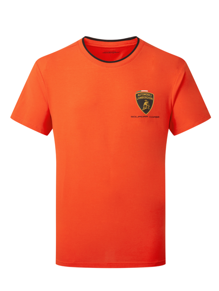 T-shirt Automobili Lamborghini Squadra Corse Arancio in vari colori 2023