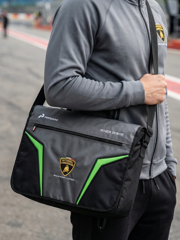 Borsa Monospalla Automobili Lamborghini Squadra Corse-1