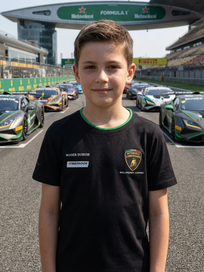 T-shirt Bambino Automobili Lamborghini Squadra Corse 2023-1