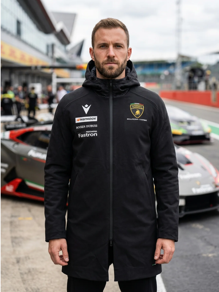 Giubbotto Softshell Imbottito Automobili Lamborghini Squadra Corse 2024/25 Nero-1