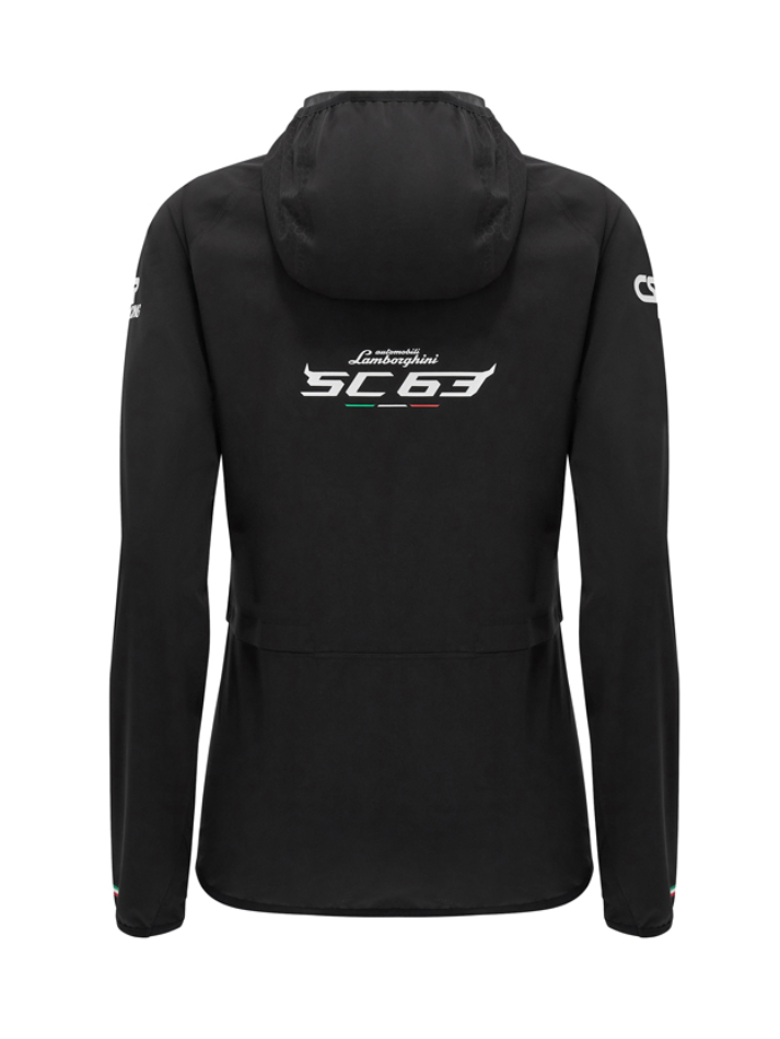 Giacca da Pioggia Donna Automobili Lamborghini Squadra Corse LMDH 2024/25 Nero-3