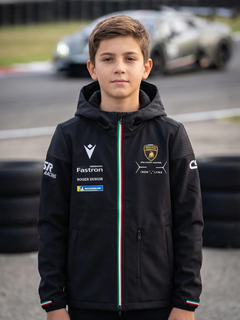 Softshell Bambino Automobili Lamborghini Squadra Corse LMDH 2024/25 Nero-1