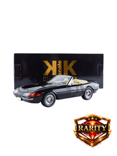 Modellino auto KK Ferrari 365 GTS Daytona Spider Serie 1 del 1969 black in scala 1:18-1