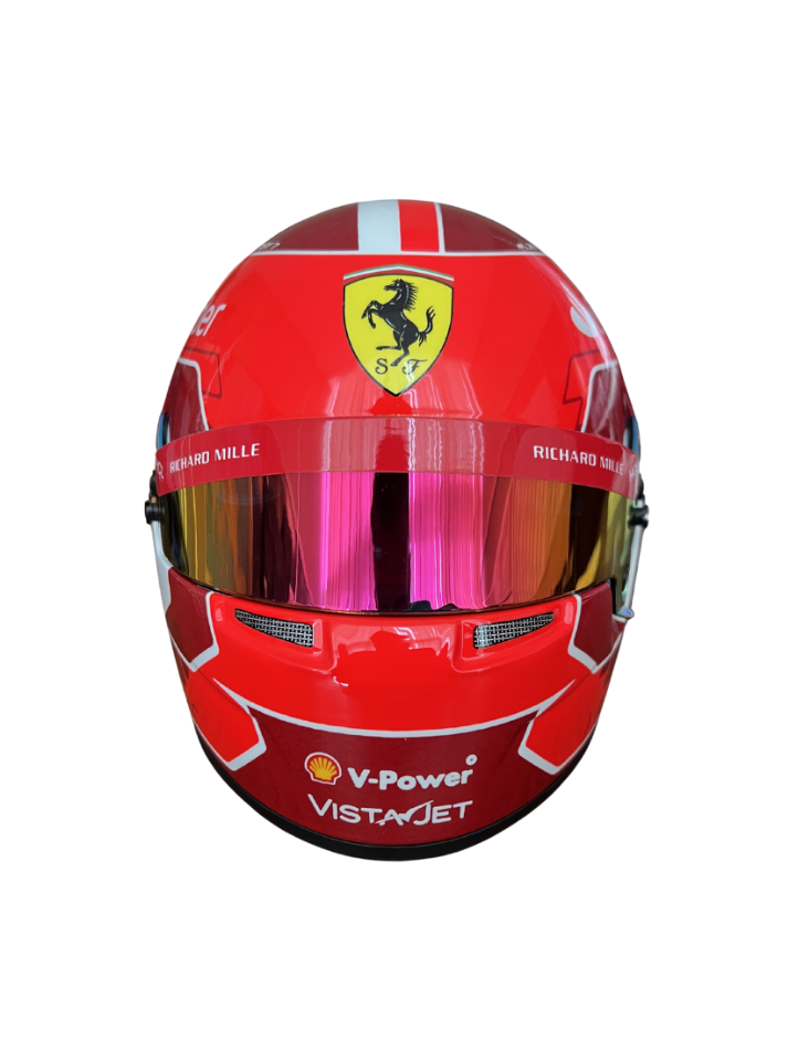 Casco Formula 1 in scala 1:2 Replica  Scuderia Ferrari  Charles Leclerc F1 2024
