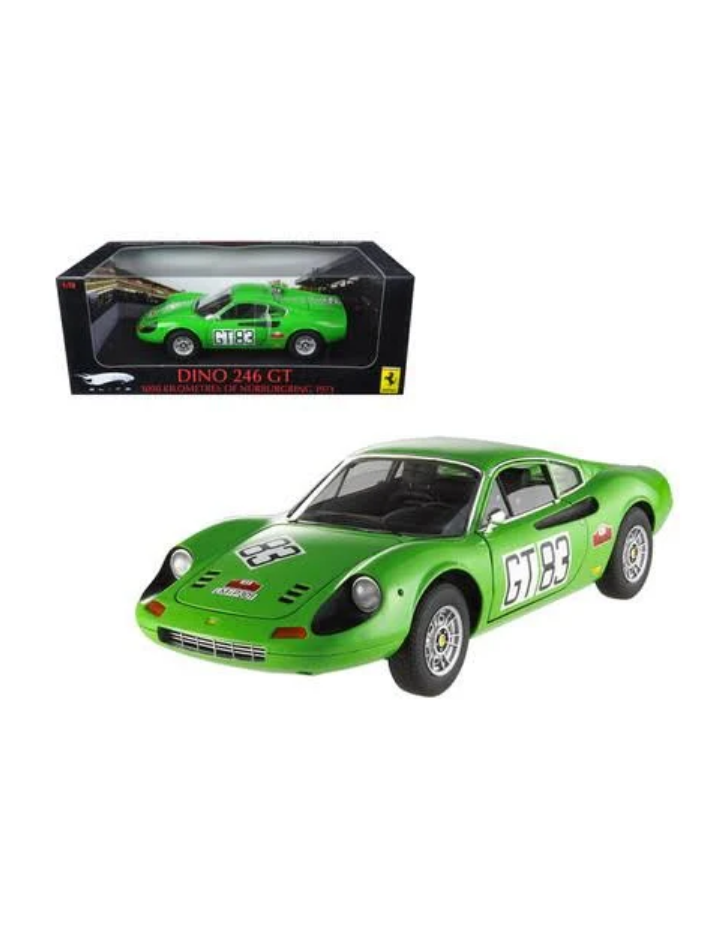 Modellino auto in scala 1:18 FERRARI ELITE HOT WEELS DINO 246 GT 1971
