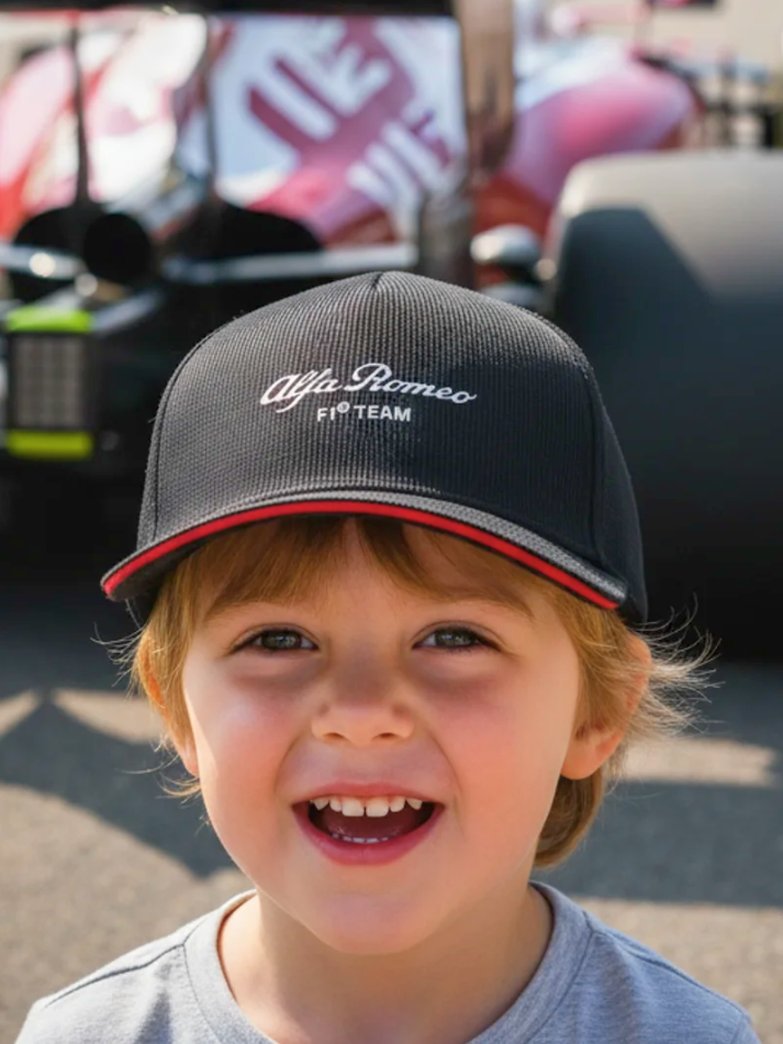 Alfa Romeo Berretto Bambino F1 Team Nero 2023-1