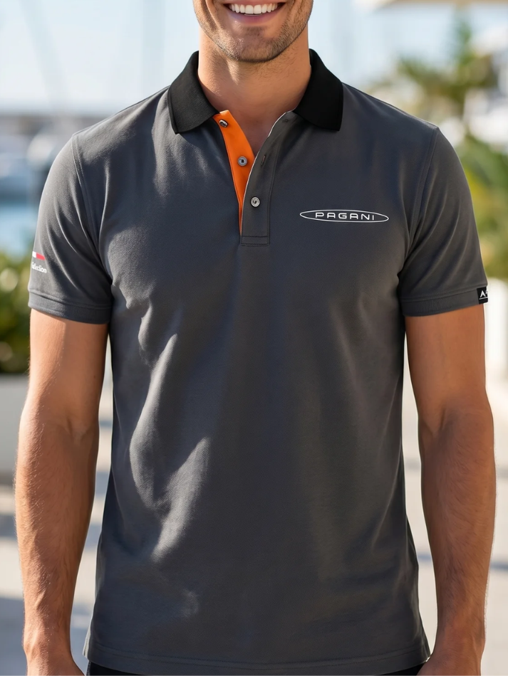 Pagani Polo da uomo Dark Grey-1