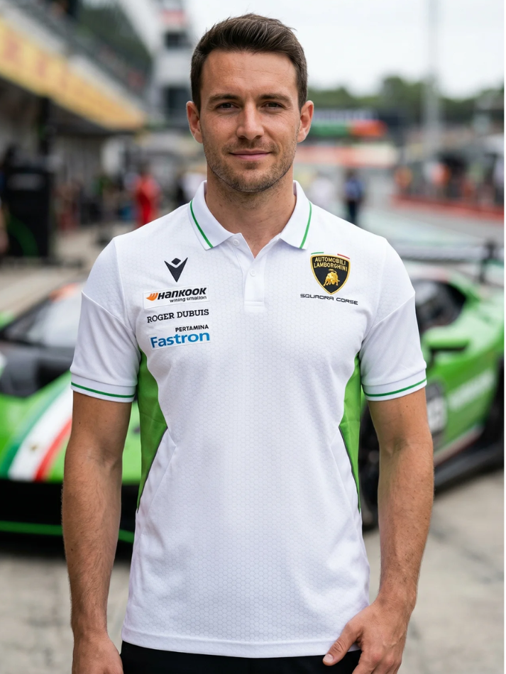 Polo Automobili Lamborghini Squadra Corse 2024/25 Bianco/Verde