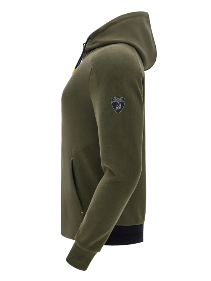 Automobili Lamborghini Rhodos Felpa Full Zip ACTIVEWEAR 2024/25 Verde-3