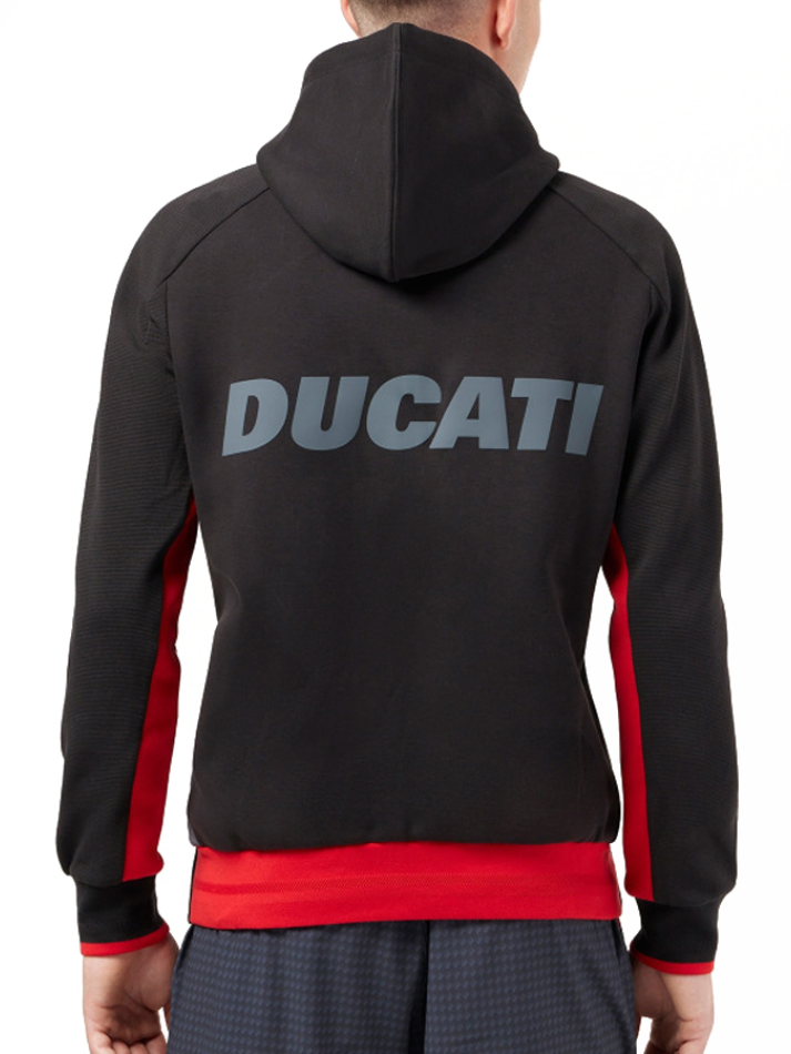 Ducati – Felpa Uomo Nero/Rosso-6