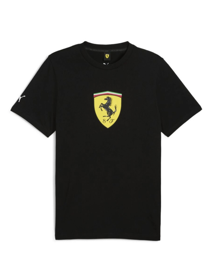 Ferrari t-shirt Race uomo nera con scudetto-2
