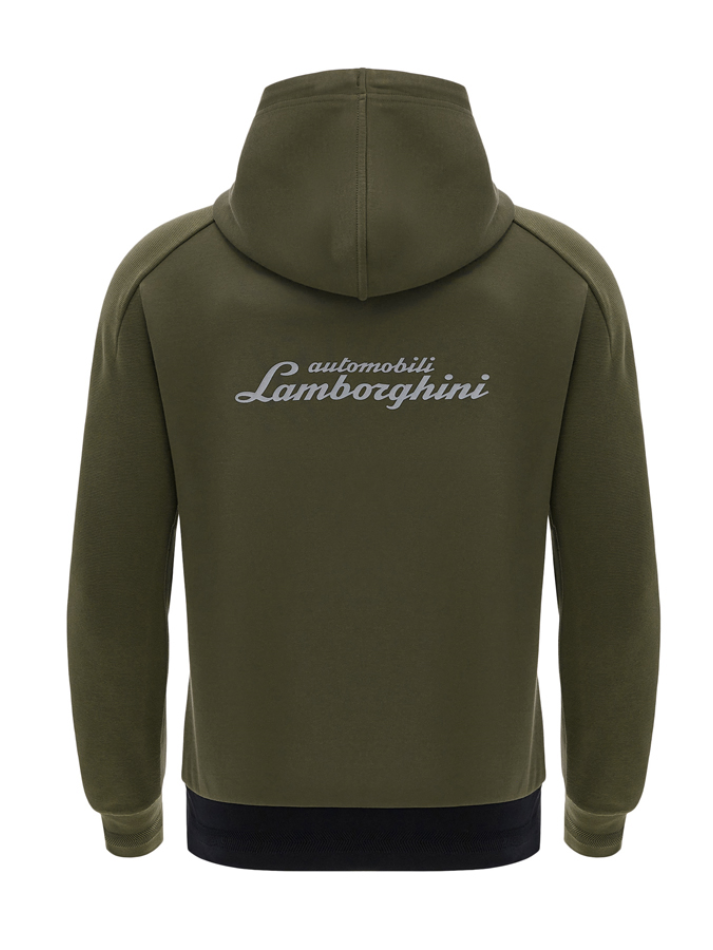 Automobili Lamborghini Rhodos Felpa Full Zip ACTIVEWEAR 2024/25 Verde-4
