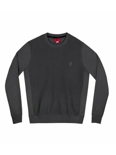 Pullover grigio Alfa Romeo classic con logo in rilievo-2