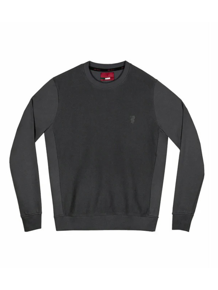 Pullover grigio Alfa Romeo classic con logo in rilievo