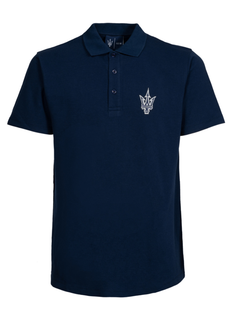 Maserati Polo Blu Navy Tridente-2