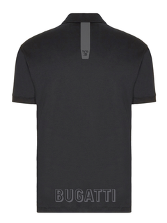 Bugatti Polo uomo Nera con zip-3