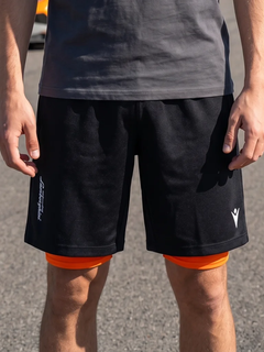 Automobili Lamborghini Matias Pantaloncino Corto ACTIVEWEAR 2024/25 Nero/Arancio-1