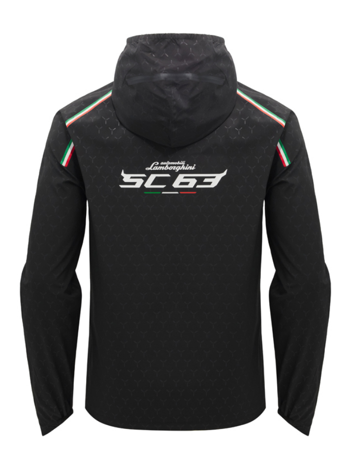 Rain Jacket Uomo Automobili Lamborghini SC63 2026/27 Nera-3