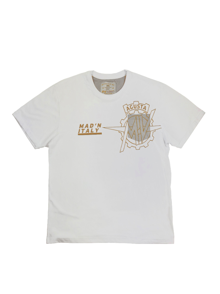 MV Agusta T-Shirt Girocollo Bianco-2