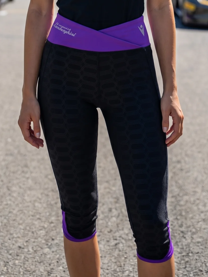 Automobili Lamborghini Donna Ponza Leggings ACTIVEWEAR 2024/25 Nero/Viola