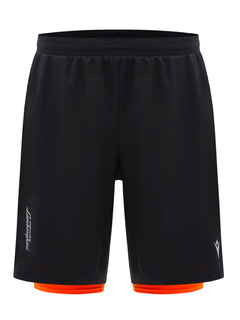 Automobili Lamborghini Matias Pantaloncino Corto ACTIVEWEAR 2024/25 Nero/Arancio-2