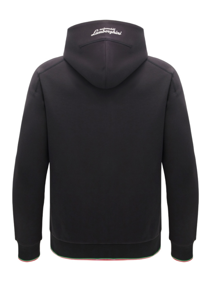Felpa Zip Uomo Lamborghini Squadra Corse SPORTSWEAR 2026/27 Nero-3