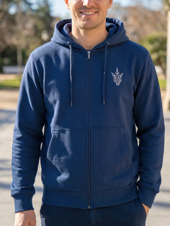 Maserati Felpa Blu Navy Tridente-1