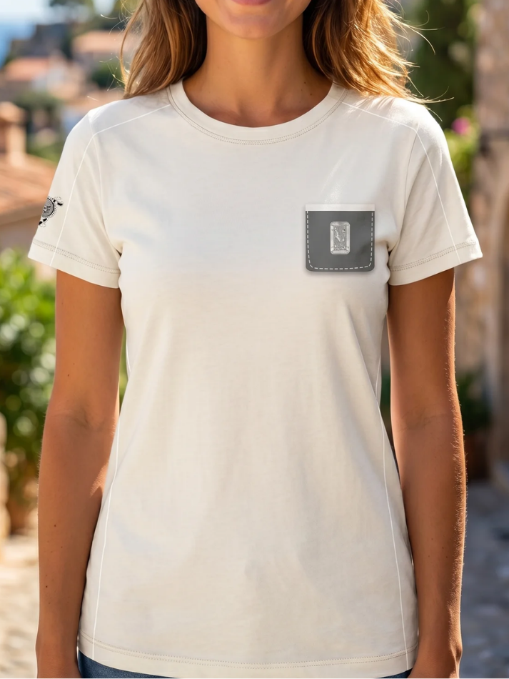 T-hirt Maserati da donna Sleeve white-1