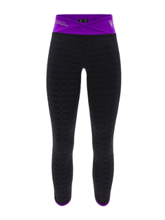Automobili Lamborghini Donna Ponza Leggings ACTIVEWEAR 2024/25 Nero/Viola-2