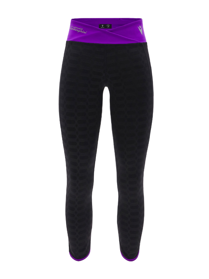 Automobili Lamborghini Donna Ponza Leggings ACTIVEWEAR 2024/25 Nero/Viola