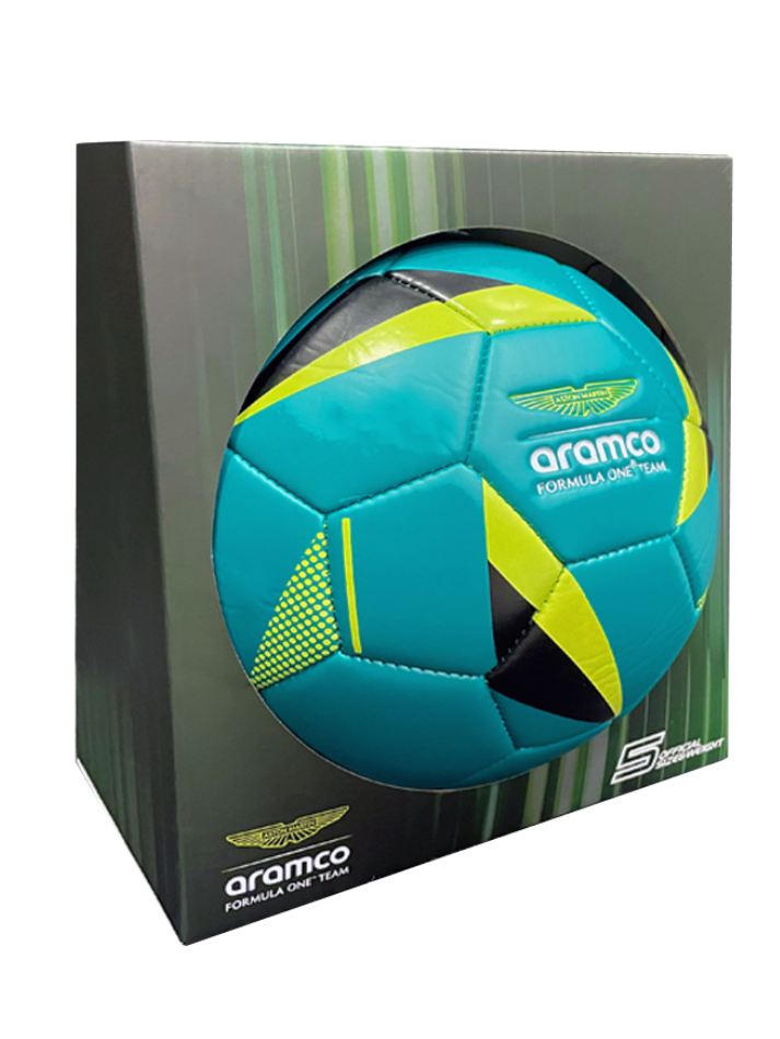 Pallone da calcio Aston Martin Aramco F1 Team Soccer Ball misura #5 green-5
