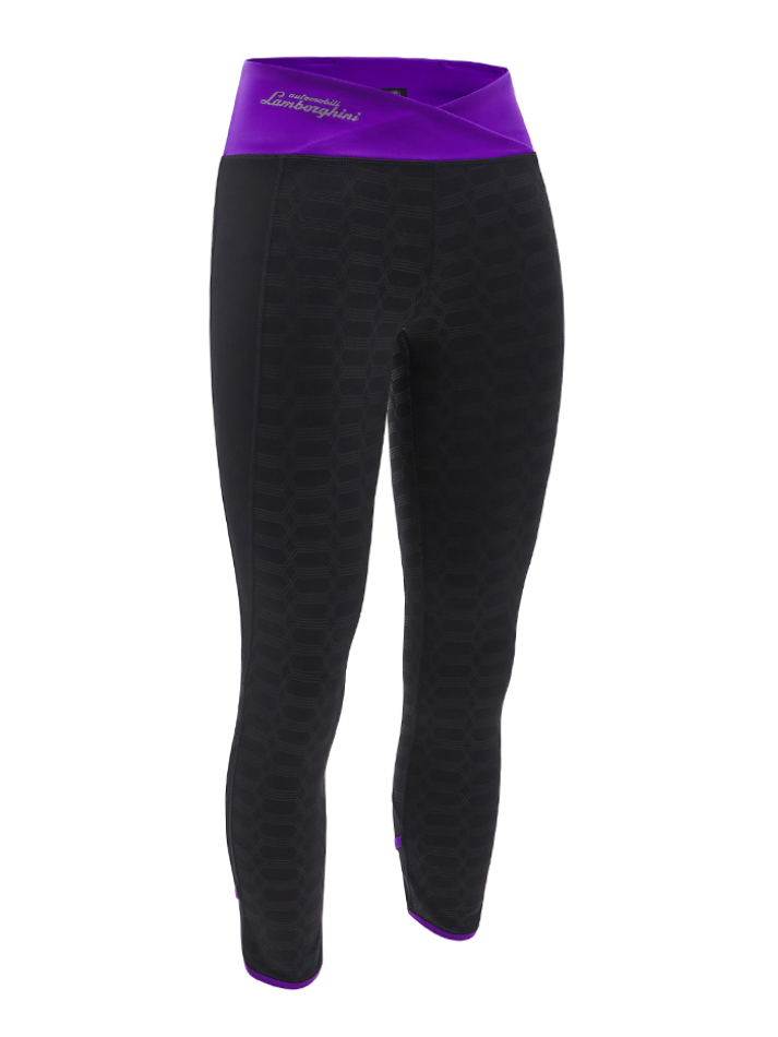 Automobili Lamborghini Donna Ponza Leggings ACTIVEWEAR 2024/25 Nero/Viola-3