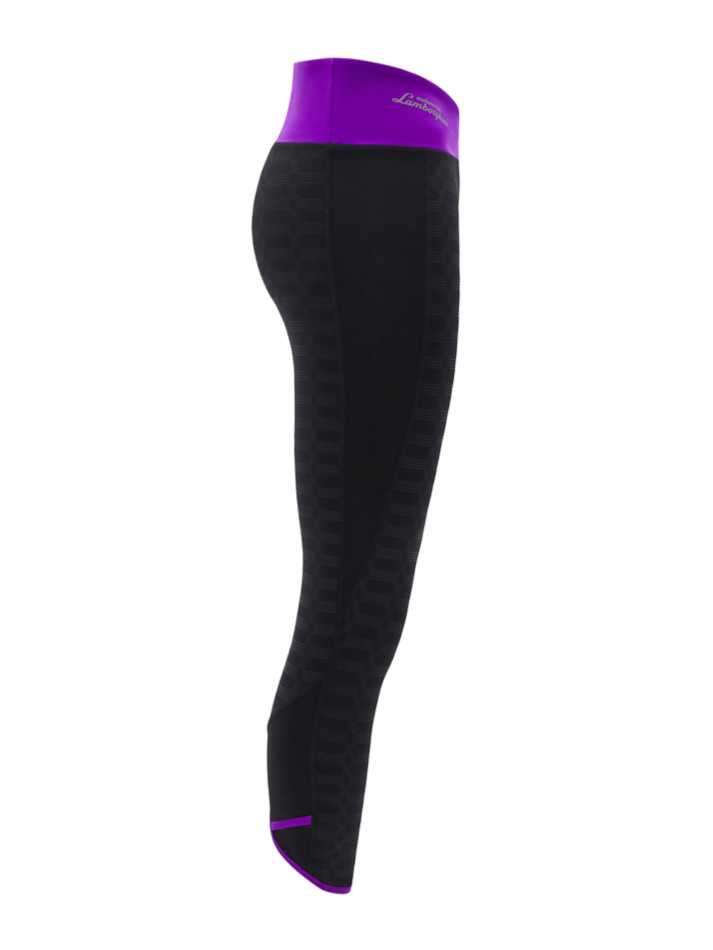 Automobili Lamborghini Donna Ponza Leggings ACTIVEWEAR 2024/25 Nero/Viola-4