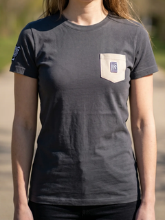 T-hirt Maserati da donna Sleeve gray-1