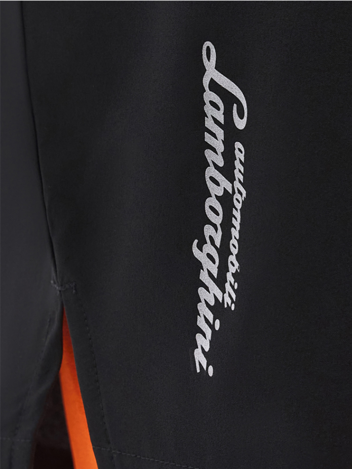 Automobili Lamborghini Matias Pantaloncino Corto ACTIVEWEAR 2024/25 Nero/Arancio-5