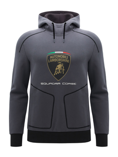 Felpa Uomo Lamborghini Squadra Corse SPORTSWEAR 2026/27 Grigio-2