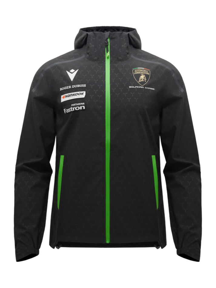 Rain Jacket Uomo Lamborghini Squadra Corse Super Trofeo 2026/27 Nero-2