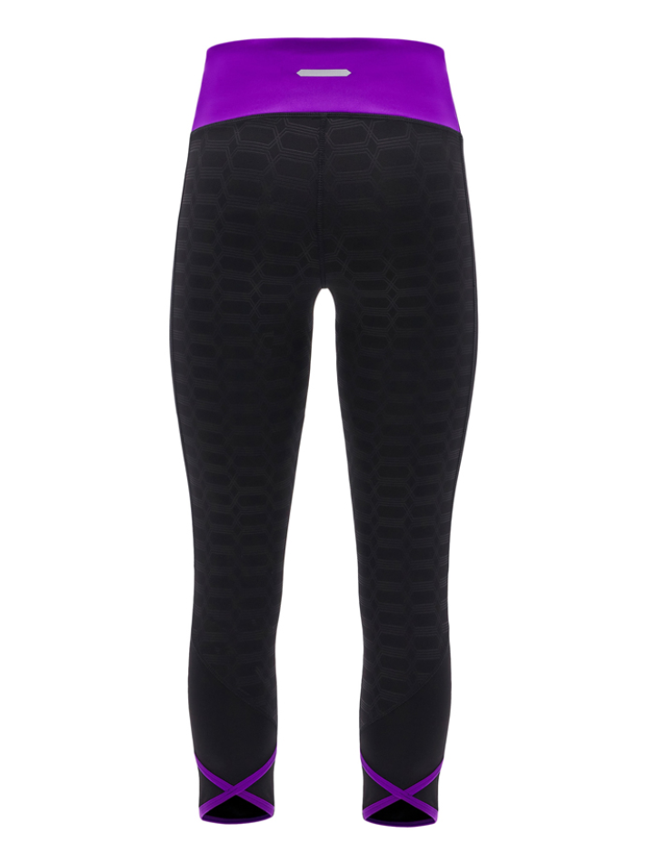 Automobili Lamborghini Donna Ponza Leggings ACTIVEWEAR 2024/25 Nero/Viola-5