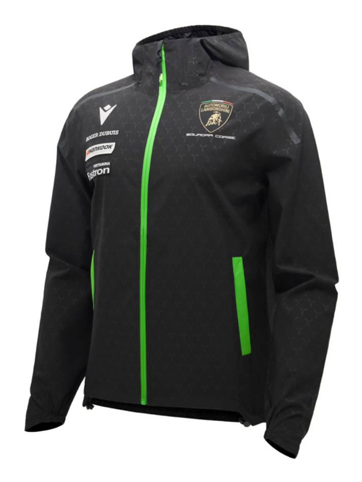 Rain Jacket Uomo Lamborghini Squadra Corse Super Trofeo 2026/27 Nero-3