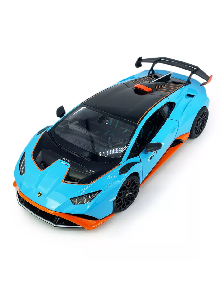 Modellino auto 1:18 LAMBORGHINI HURACAN STO  blue exclusive model