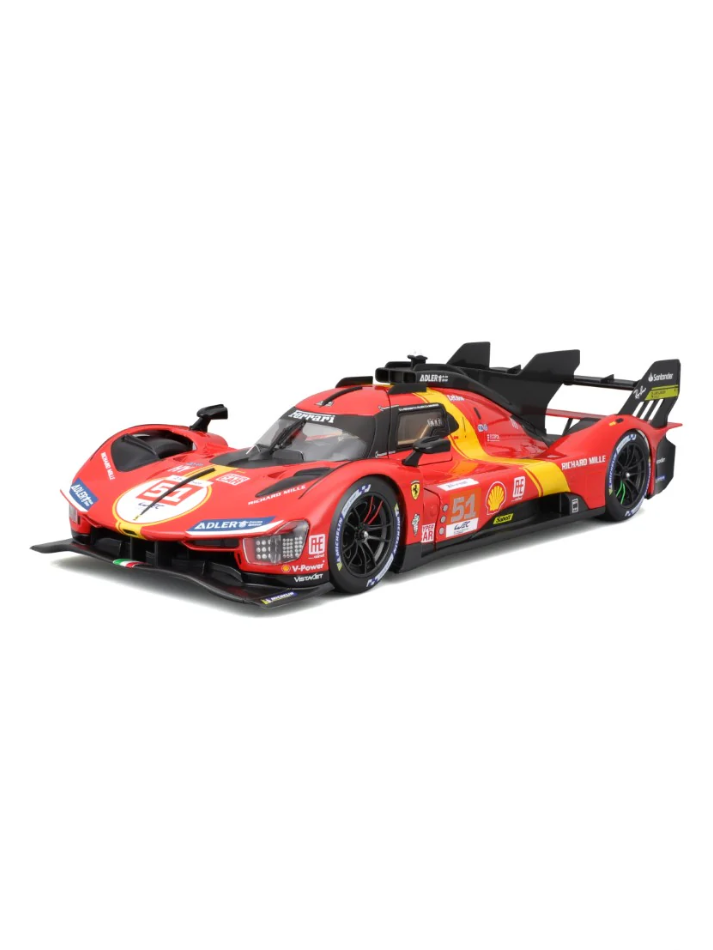 Modellino auto Burago 1:18 FERRARI 499P #51  CALADO/GIOVINAZZI/PIERGUIDI Winner 24H Le Mans 2023-2