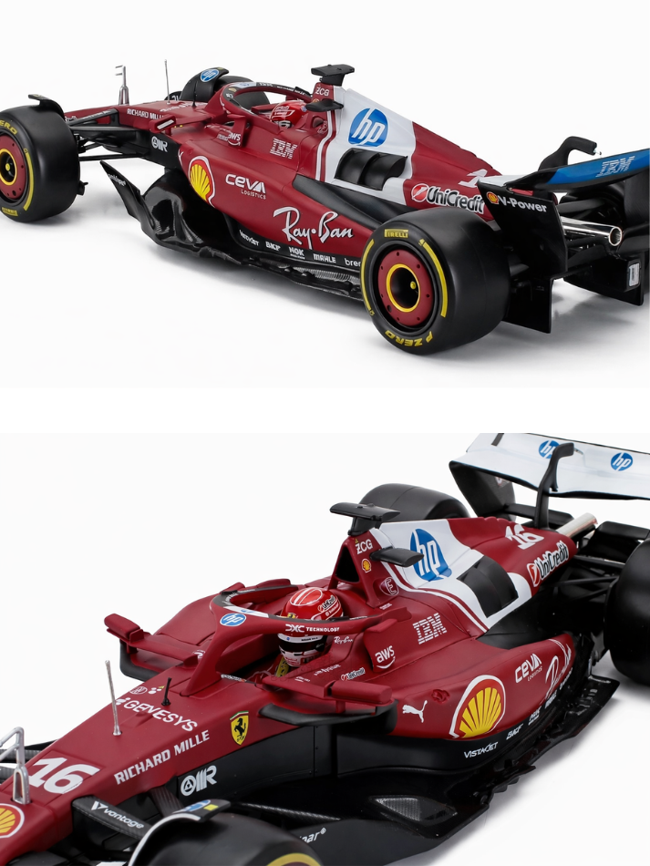 Modellino auto Burago in scala 1:18 FERRARI - F1 SF-25 2025 #16 LECLERC-2