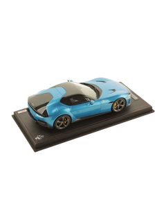 Modellino auto in scala 1:18 FERRARI 12 CILINDRI BLU CORSA-2