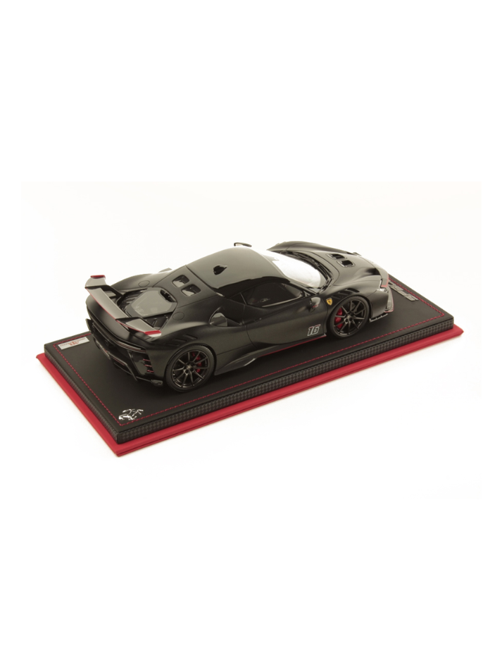 Modellino auto in scala 1:18 FERRARI SF90 XX STRADALE MATT BLACK WITH SHINY BLACK ROOF LTD-2